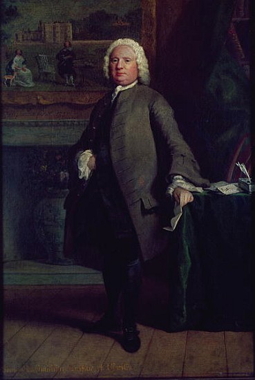 Portrait of Samuel Richardson (1689-1761) 1750 à Joseph Highmore