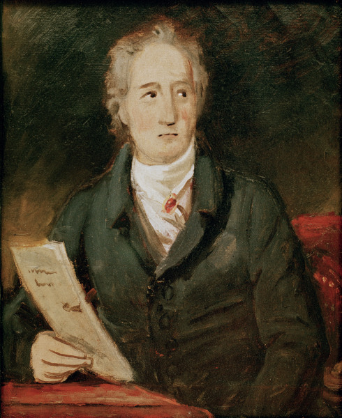 Goethe , Sketch by J.Stieler à Joseph Karl Stieler