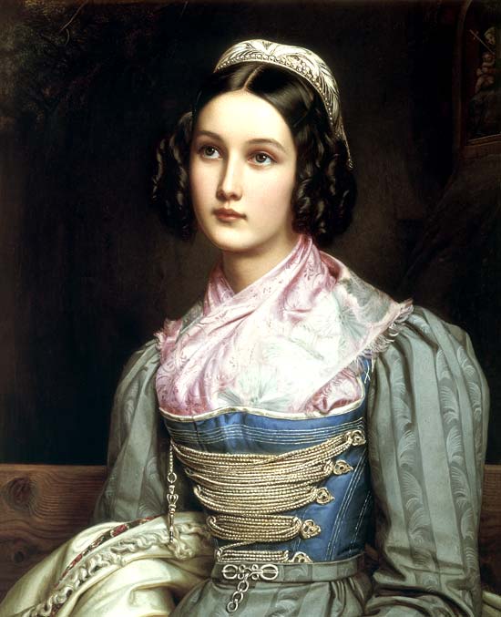 Helene Sedlmayr de la galerie de beauté roi Louis I  de Bavière à Joseph Karl Stieler
