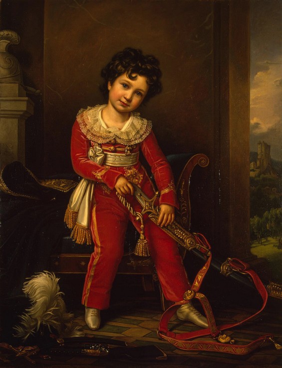 Portrait of Maximilian de Beauharnais, 3rd Duke of Leuchtenberg as Child à Joseph Karl Stieler