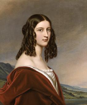 portrait de Friederike Freifrau von Gumppenberg Schoenheiten -Galerie du roi Louis I  de Bavière