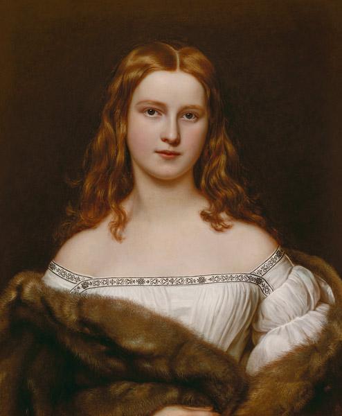 portrait de Guillaumeine Sulzer. De la galerie Schoenheiten. Roi Louis I  de Bavière dans le château