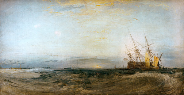 Un bateau échoué à William Turner