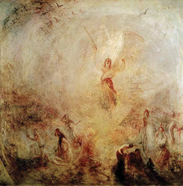 l'ange devant le soleil à William Turner