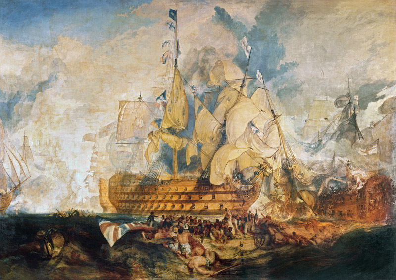 La bataille de Trafalgar à William Turner