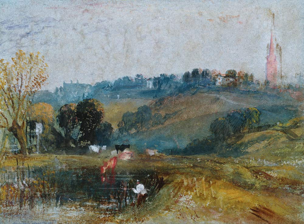 Landscape near Petworth à William Turner