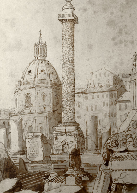 Rome / Trajan s Column / Turner / 1835 à William Turner