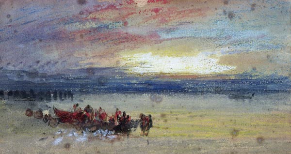 Shore Scene, Sunset à William Turner