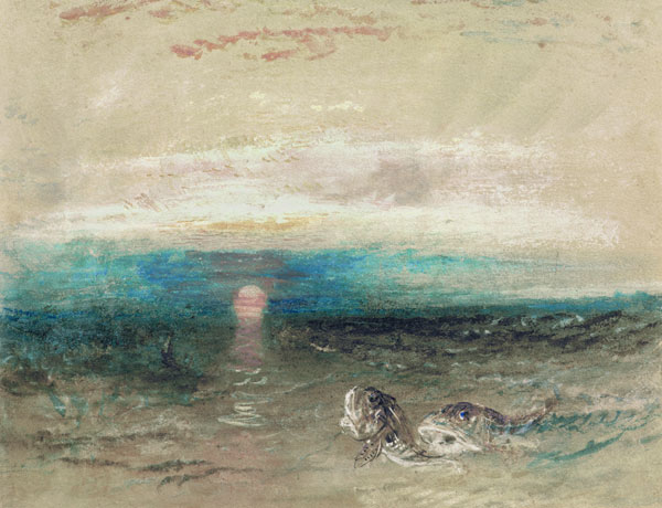 W.Turner, Sonnenuntergang über dem Meer à William Turner