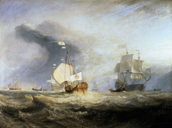 Admiral von Trump's Barge at the Entrance of the Texel in 1645 à William Turner