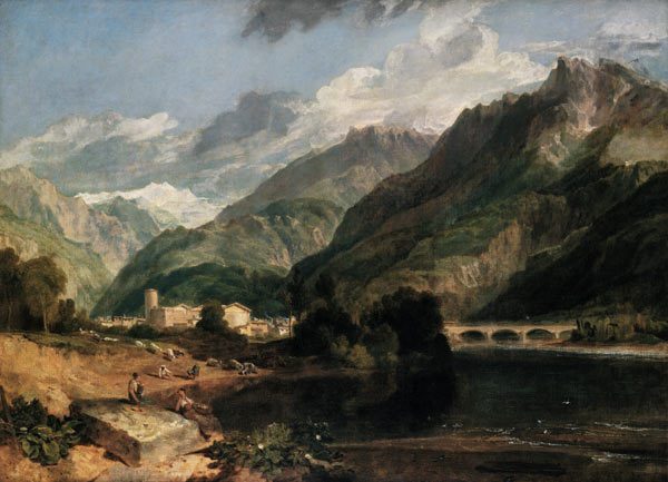 Bonneville (Savoie) avec le Mont Blanc à William Turner