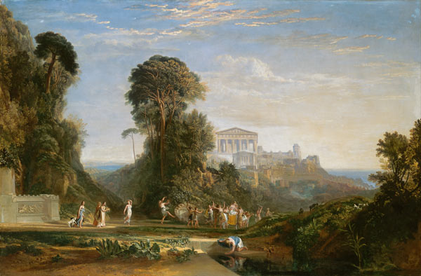 Le Temple de Jupiter - Prometheus restauré à William Turner