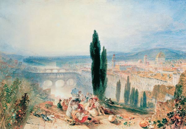 Florence près de San Miniato à William Turner