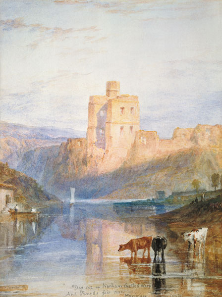 château Norham, illustration de Walter Scott`s Marmion à William Turner