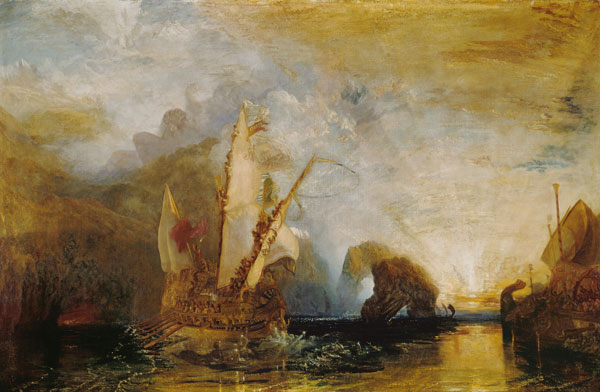 Odyssée se moque de Polyphem à William Turner