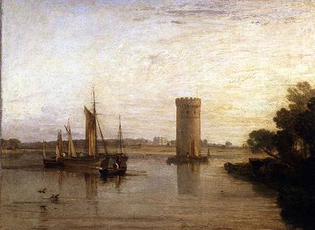 Tabley, the Seat of Sir J.F. Leicester, Bart.: Calm Morning à William Turner