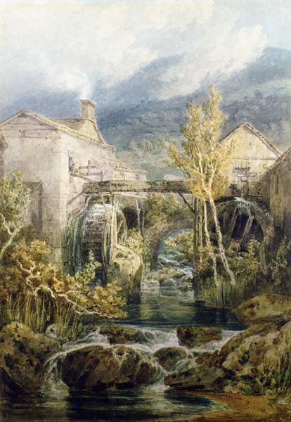 The Old Mill, Ambleside à William Turner