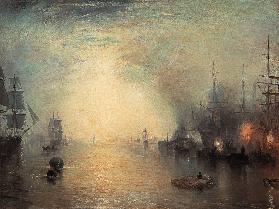 Keelmen Heaving in Coals by Moonlight