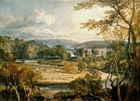 Vue sur Abbaye de Bolton, Wharfedale