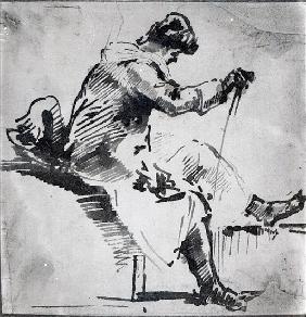 Seated man