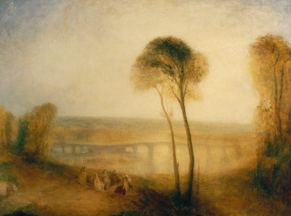 Landscape with Walton Bridges à William Turner