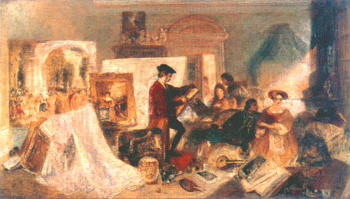Watteau - Étude d'après les règles de Fresnoy à William Turner