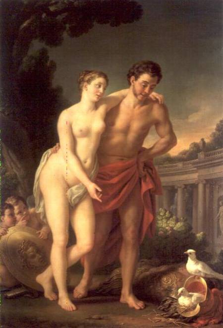 Mars and Venus à Joseph Marie Vien