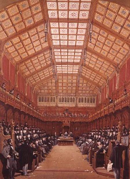 Interior of the House of Commons à Joseph Nash