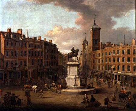 A View of Charing Cross and Northumberland House à Joseph Nickolls