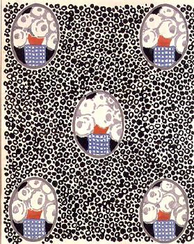 Design for printed textile, c.1920