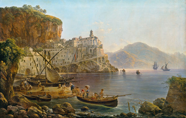 View Towards Atrani on the Amalfi à Joseph Rebell