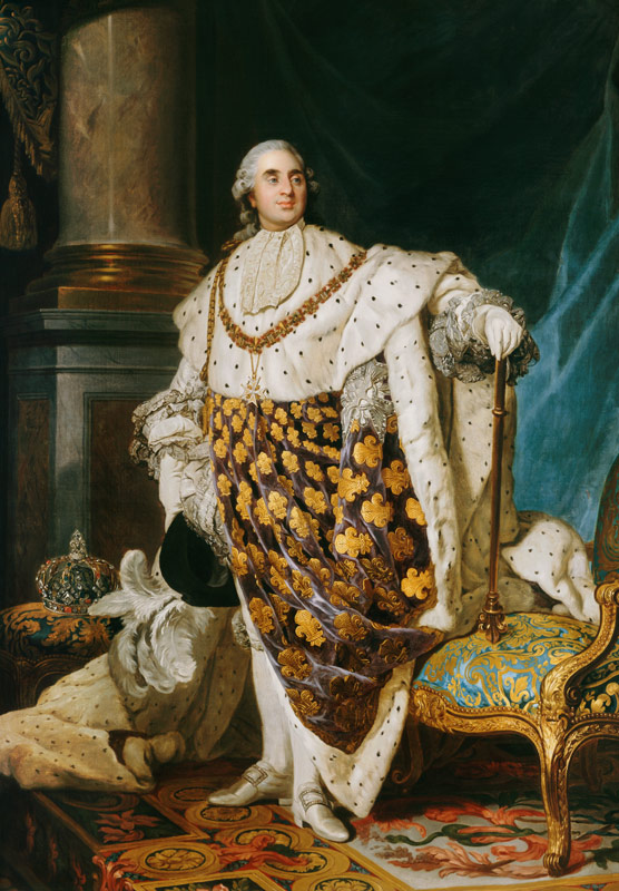 Louis XVI (1754-93) King of France in Coronation Robes à Joseph Siffred Duplessis