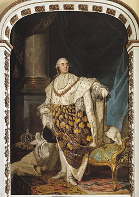Louis XVI (1754-93) in Coronation Robes à Joseph Siffred Duplessis