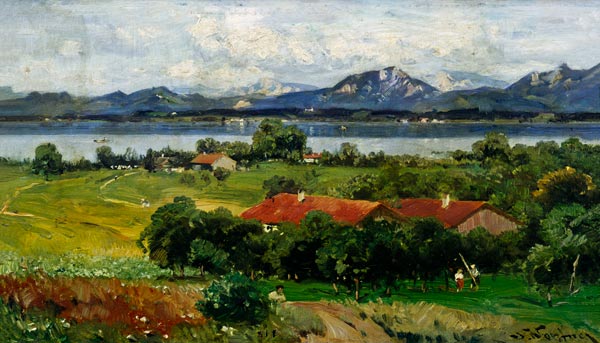 paysage bavarois à Joseph Wopfner