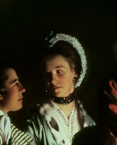 An Experiment on a Bird in the Air Pump, 1768 (detail of 5872) à Joseph Wright of Derby