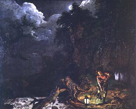 The Earthstopper on the Banks of the Derwent à Joseph Wright of Derby