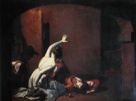 Romeo and Juliet: The Tomb Scene, 'Noise again! then I'll be brief' à Joseph Wright of Derby