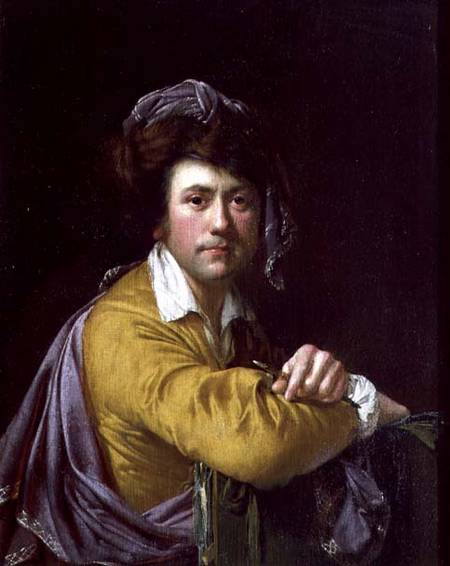 Self Portrait at the age of about Forty à Joseph Wright of Derby