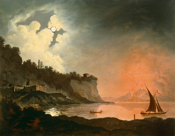 Vesuvius from Posillipo à Joseph Wright of Derby