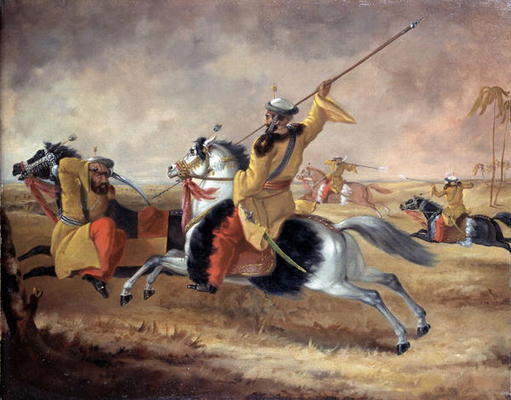 Skinner's Horse at Exercise, c.1840 (oil on canvas) à Joshua Reynolds Gwatkin