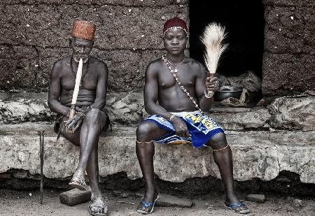 In a village in Benin.