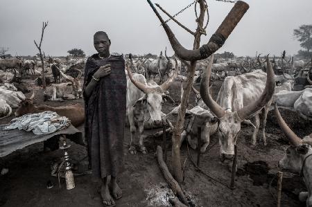 In a Mundari cattle camp-III - South Sudan