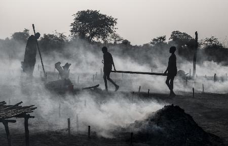 Life in a Mundari cattle camp - South Sudan