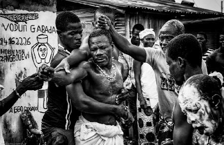 Voodoo session-I in Benin.