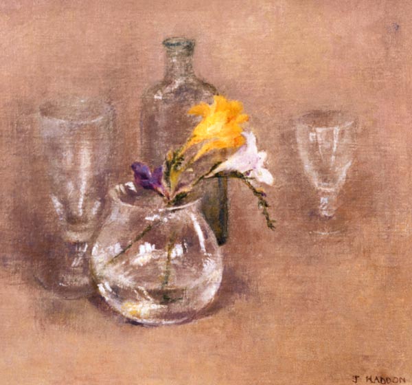 Still Life with Glass  à Joyce  Haddon