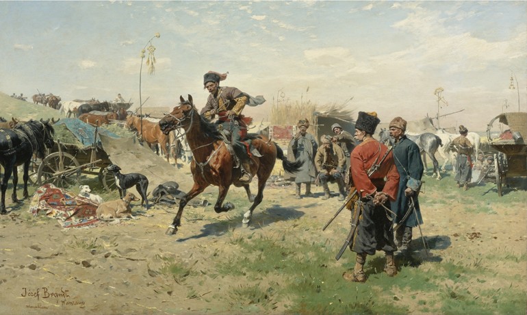 The Zaporozhian Cossacks à Jozef Brandt