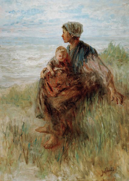 Gazing into the Distance à Jozef Israels