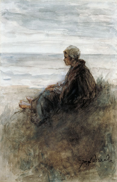 Girl on the dunes à Jozef Israels