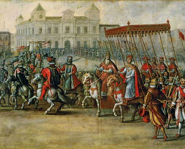 The Entrance of Charles V (1500-58) into Bologna for his Coronation à Juan de la Corte