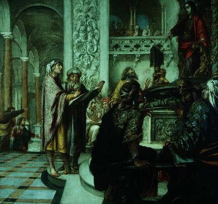 Christ Preaching in the Temple à Juan de Valdes Leal